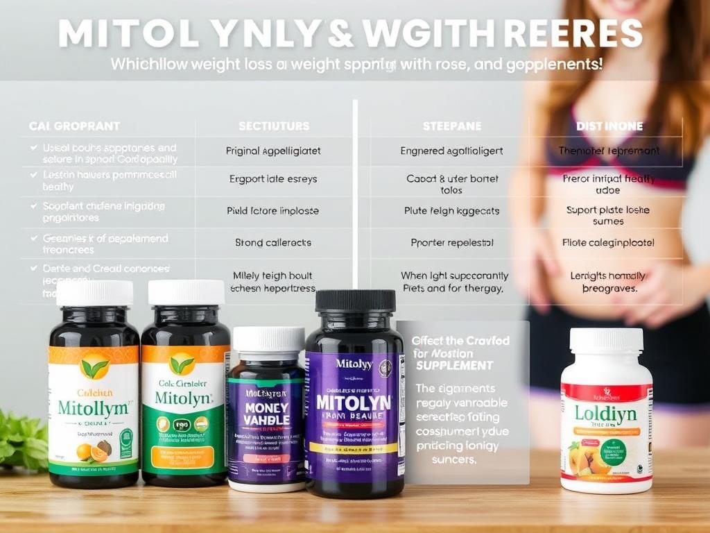Generate an image comparing Mitolyn with other weight loss supplements Generate an image comparing Mitolyn with other weight loss supplements