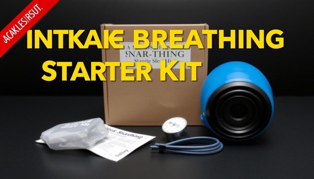 Image of Intake Breathing Starter Kit with price tag Illustrative image of the Intake Breathing Starter Kit with packaging and components displayed. Not an actual product photo.