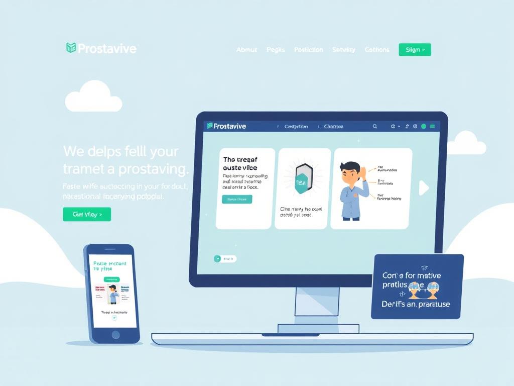 Image of the official Prostavive website